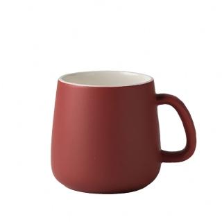 【小麥購物】新春磚紅四件組- 420ML 消光陶瓷馬克杯4件組