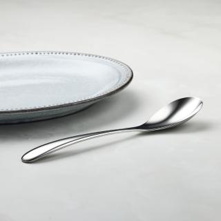 【有種創意食器】日本山崎金屬 - 賢人系列 - 不鏽鋼雙用咖哩匙(193 mm)