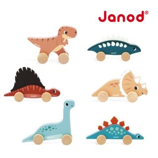 【法國Janod】恐龍夢公園-恐龍小車(6款)