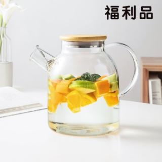 【好拾物】福利品 耐熱玻璃 花茶壺 茶壺 把手水壺 玻璃水壺(1800ML)