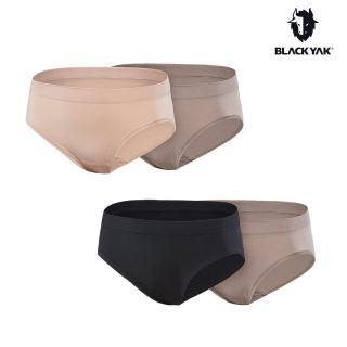 【BLACK YAK】女 365無縫內褲兩件組[淺米色/黑色]BYCB2WU201(韓國 莫代爾 無縫設計 抗菌機能)