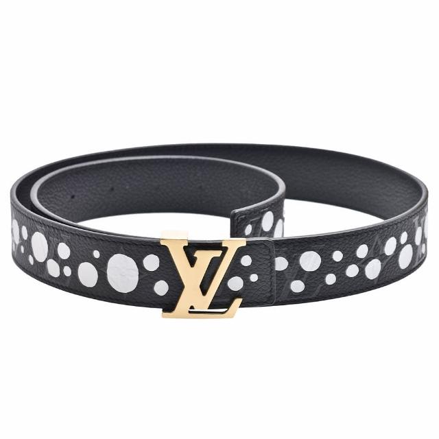 【Louis Vuitton 路易威登】M0659W聯名YK INITIALES 30系列Infinity Dots皮革腰帶(黑色)