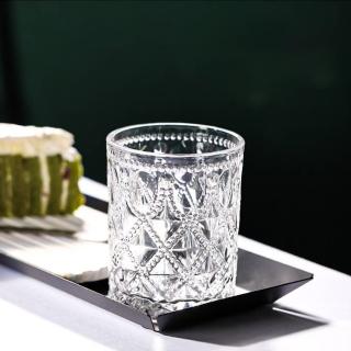 【好拾物】玻璃杯 復古水杯 飲料杯 無鉛玻璃 菱紋款(290ML)