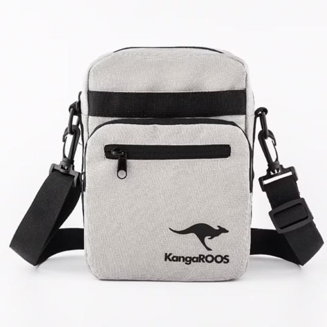 【KangaROOS】美國袋鼠鞋 中性 多功能側背包 大地色(KA23761)