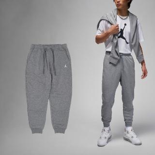 【NIKE 耐吉】長褲 Jordan Essentials 男款 灰 白 毛圈布 抽繩 喬丹 棉褲 褲子(FQ7762-091)
