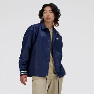 【NEW BALANCE】NB 外套 男款 運動外套 教練外套 夾克 美規 藍 MJ41553NNY