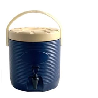 【台灣製】13型不鏽鋼保溫保冷茶桶(幽默藍)
