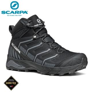 【SCARPA】男 GORE-TEX高筒登山鞋《黑/灰》63090-200(悠遊山水)