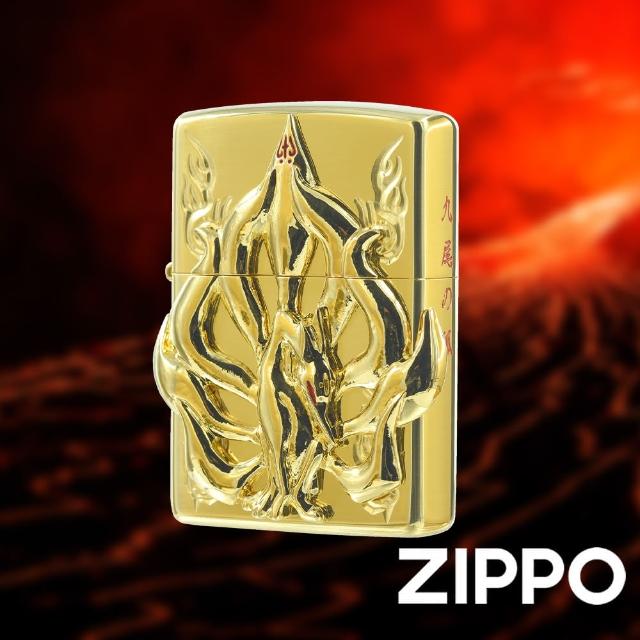 【Zippo官方直營】九尾妖狐-金色-防風打火機(美國防風打火機)