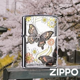 【Zippo官方直營】日本傳統風格-蝴蝶翩翩起舞防風打火機(美國防風打火機)