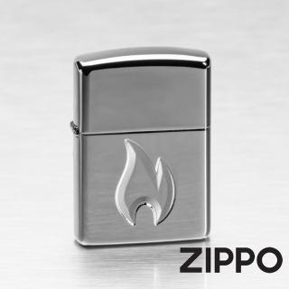 【Zippo官方直營】黑冰ZIPPO火焰-加厚版-防風打火機(美國防風打火機)