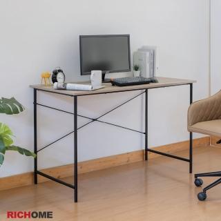 【RICHOME】茵德絲120CM北歐風平面書桌/工作桌/電腦桌/辦公桌(多功能用途)