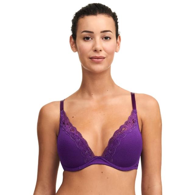【Passionata】Brooklyn.深V T-Shirt bra 內衣 B-D罩杯 羅蘭紫.57010_0E4(無厚襯.版型微集中視覺效果)