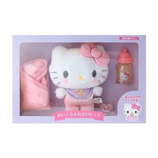 【SANRIO 三麗鷗】嬰兒造型絨毛娃娃禮盒組 Hello Kitty