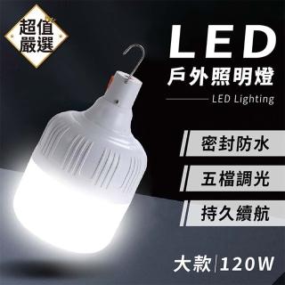 【DREAMCATCHER】LED充電照明燈 130W(3檔調光/USB充電燈/萬用照明燈/緊急照明/夜市擺攤燈/露營燈)