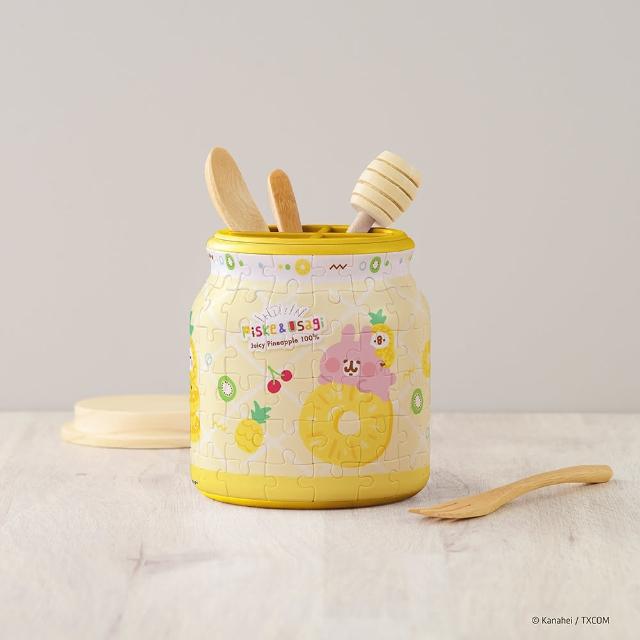 【Pintoo】96片立體收納罐拼圖 - 卡娜赫拉的小動物系列 - 沁涼夏日 - 香甜鳳梨