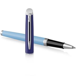 【WATERMAN】威迪文 雋雅系列 真彩 藍色銀夾 鋼珠筆