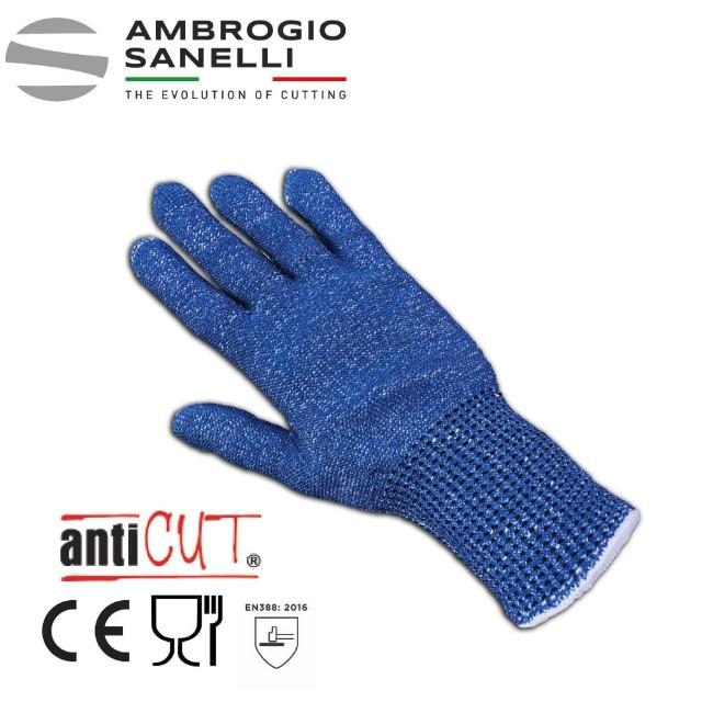【SANELLI 山里尼】AntikCut 食品級防切手套 廚房專用防割手套(達最高防切規格 等級5級 歐洲製)