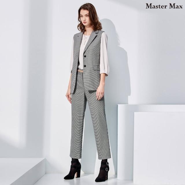 【Master Max】羊毛千鳥格修身九分西裝褲(8323022)