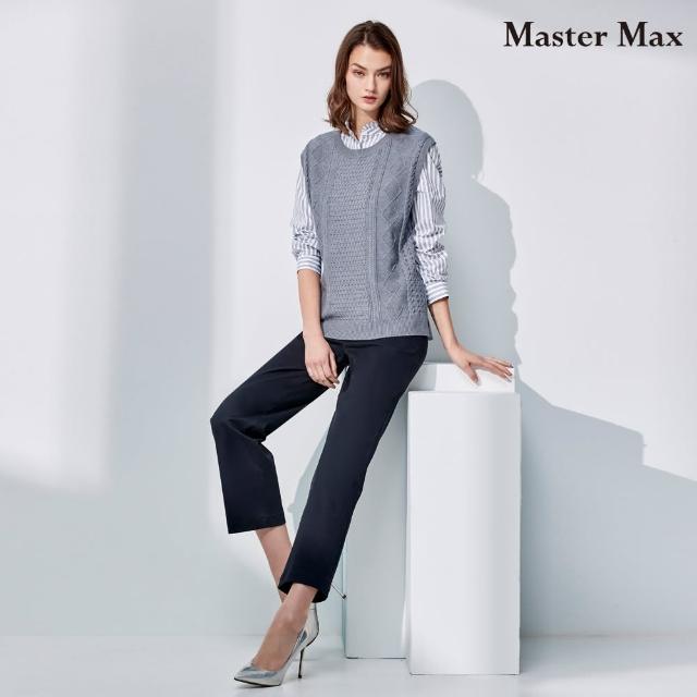【Master Max】彈性佳素面挺版休閒直筒褲(8323027)