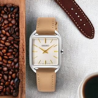【SEIKO 精工】CS系列 簡約方形女錶 指針錶 手錶 禮物 畢業(4N30-00L0P/SWR089P1)