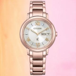 【CITIZEN 星辰】xC系列 廣告款 氣質羅馬時標 光動能腕錶 禮物推薦 畢業禮物(EW2426-62A)