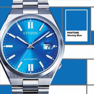 【CITIZEN 星辰】Mechanical系列 PANTONE 限定款 調和專屬色彩-炫光藍 機械腕錶 母親節 禮物(NJ0158-89L)