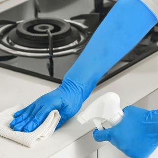 【Jo Go Wu】家用清潔手套加長款8入組(寶貝手/乳膠手套/防滑手套/NBR手套)