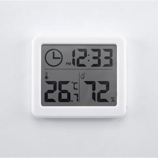 【LIFE SHOP 生活購物】超薄簡約溫濕度電子鐘 / WT款(溫度計 溼度計 電子鐘 大螢幕 桌鐘)