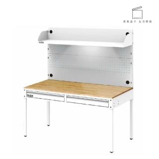 【TANKO 天鋼】WET-5102W5 雙抽屜多功能桌 白 150x77.5 cm(工業風桌子 原木桌 書桌 耐用桌 辦公桌)
