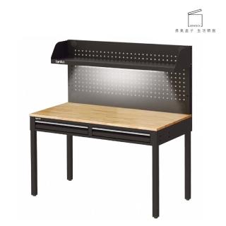【TANKO 天鋼】WET-4102W5 雙抽屜多功能桌 黑 120x62.5 cm(工業風桌子 原木桌 書桌 耐用桌 辦公桌)