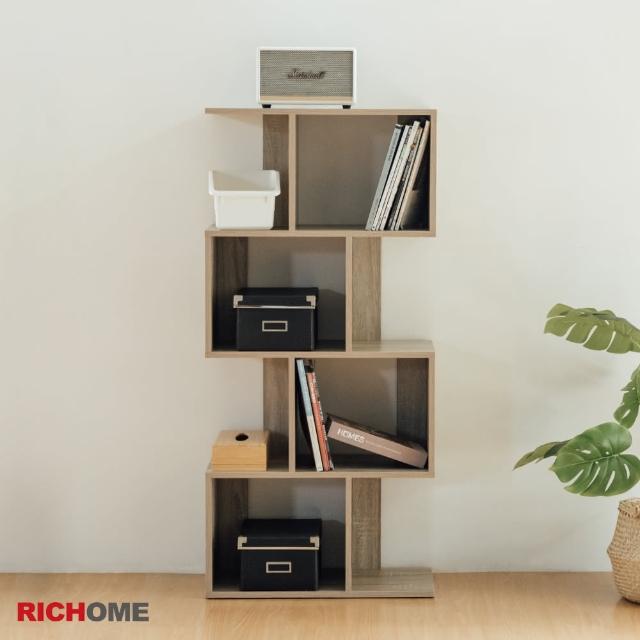 【RICHOME】馬克斯幾何造型高書櫃(環保低甲醛E1板)