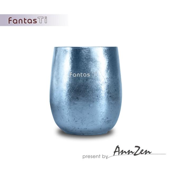 【AnnZen】《FantasTi》鈦愛生活-雙層保冷溫純鈦杯-耀藍結晶(純鈦雙層杯-耀藍結晶)