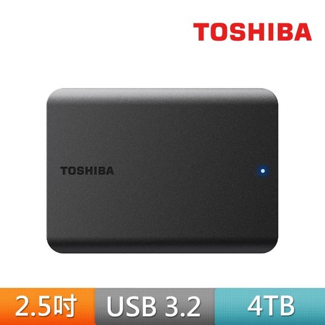 【TOSHIBA 東芝】搭128GB 隨身碟 Canvio Basics A5 4TB 2.5吋