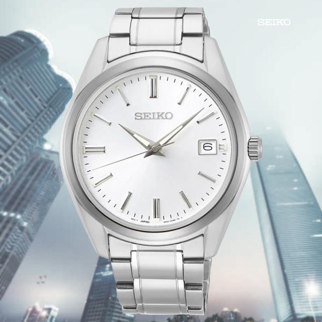 【SEIKO 精工】CS系列 現代簡約 時尚紳士石英錶-白面40mm_SK028(SUR307P1/6N52-00A0S)