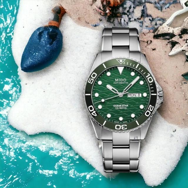 【MIDO 美度】Ocean Star 200C 海洋之星 廣告款陶瓷潛水機械錶(M0424301109100)