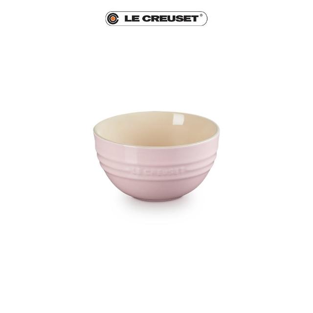 【Le Creuset】瓷器韓式飯碗(亮粉)