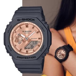 【CASIO 卡西歐】G-SHOCK 韓團 ITZY 極簡雅致 八角形錶殼 時尚黑(GMA-S2100MD-1A)