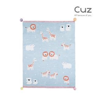 【Cuz】印度有機棉織毯 動物二三四