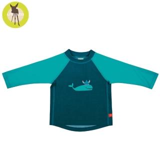 【Lassig】嬰幼兒抗UV長袖泳裝上衣-童趣鯨魚
