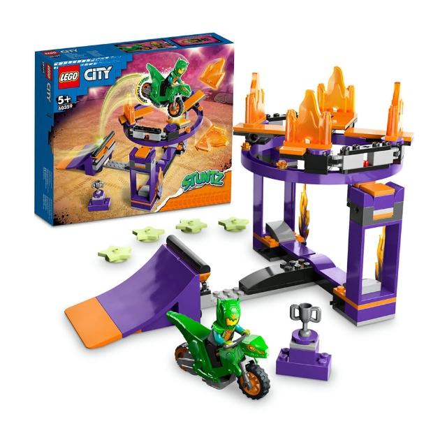 【LEGO 樂高】城市系列 60359 灌籃特技坡道挑戰組(玩具車 交通工具 DIY積木)