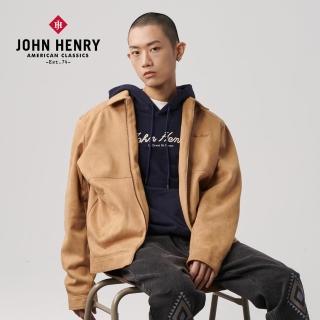 【JOHN HENRY】質感麂皮外套-卡其