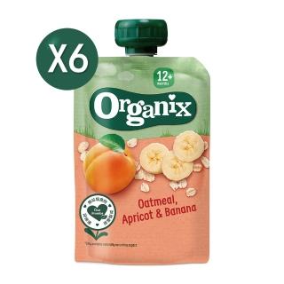【Organix】燕麥纖泥-杏桃香蕉(100gX6)