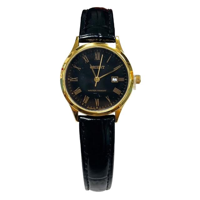 【ORIENT 東方錶】典雅復古風羅馬時標石英女錶 黑x28mm  FSZ3N008B0