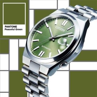 【CITIZEN 星辰】Mechanical系列 PANTONE 限定款 調和專屬色彩-炫光藍 機械腕錶 母親節 禮物(NJ0158-89Z)