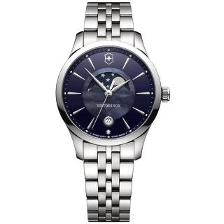 【VICTORINOX 瑞士維氏】Alliance 優雅氣質月相腕錶 禮物推薦 畢業禮物(VISA-241752)