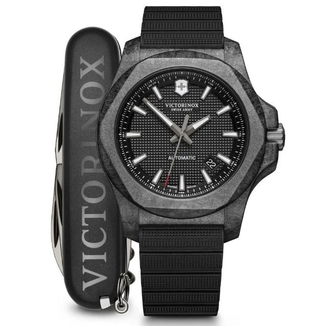 【VICTORINOX 瑞士維氏】I.N.O.X. Carbon 碳纖維錶殼 機械腕錶 母親節 禮物(VISA-241866.1)