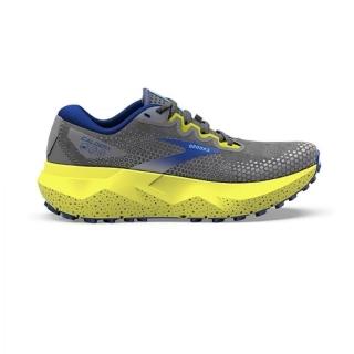 【BROOKS】Caldera 6 男 慢跑鞋 登山 越野 戶外 火山口系列6代 穩定 灰 藍(1103791D050)