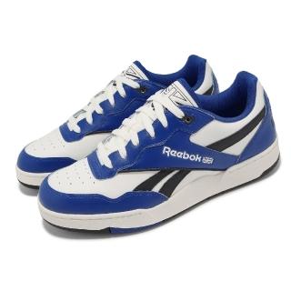 【REEBOK】休閒鞋 BB 4000 II 男鞋 黑 白 藍 低筒 皮革 復古 運動鞋(100074746)