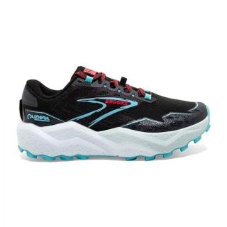 【BROOKS】Caldera 7 女 越野鞋 運動 慢跑 路跑 火山口系列7代 黑 水藍(1204041B083)